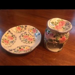 Don Swanson Rose Parade Tart Burner and Plate